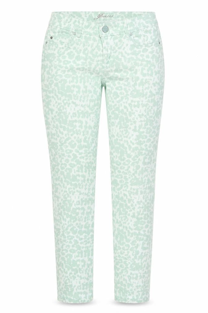 Womens UK Size 6 ORSAY Regular Fit Straight Green Jeans