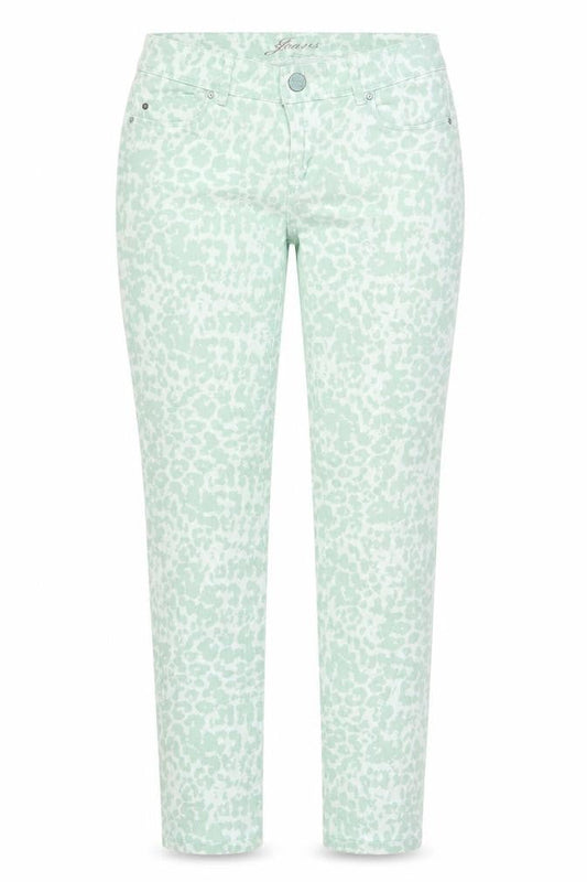 Womens UK Size 6 ORSAY Regular Fit Straight Green Jeans