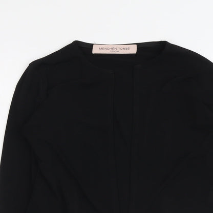 Menchén Tomás Womens Black Jacket Blazer Size 10