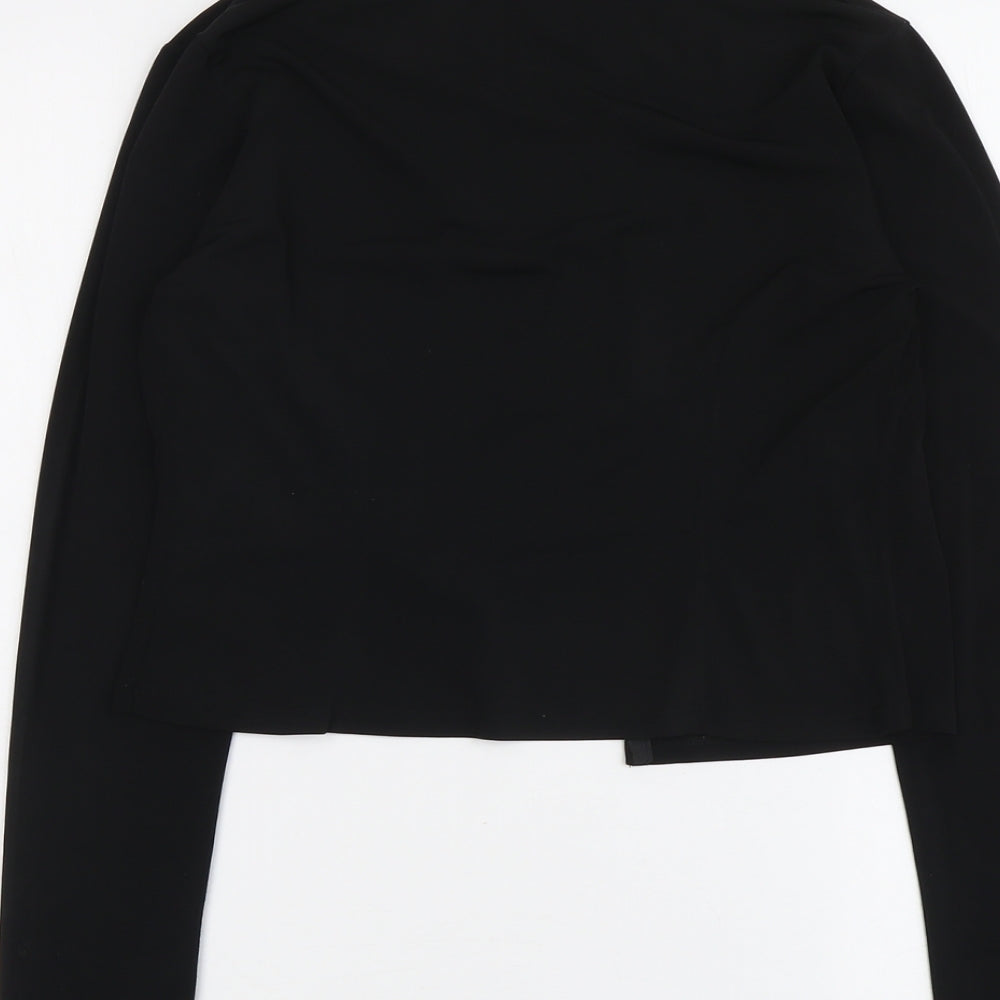 Menchén Tomás Womens Black Jacket Blazer Size 10