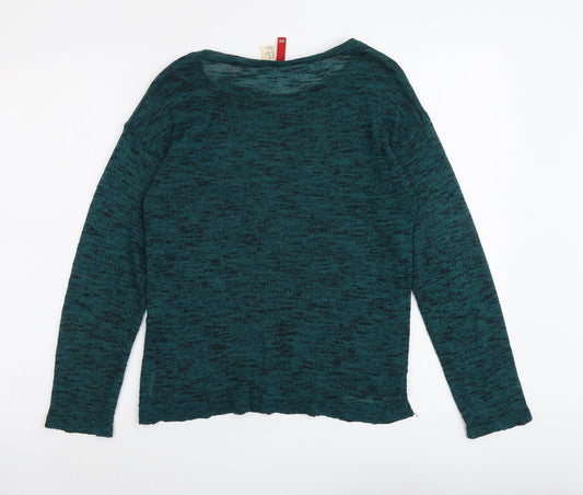 Womens UK Size XS H&M Green Pullover Jumper