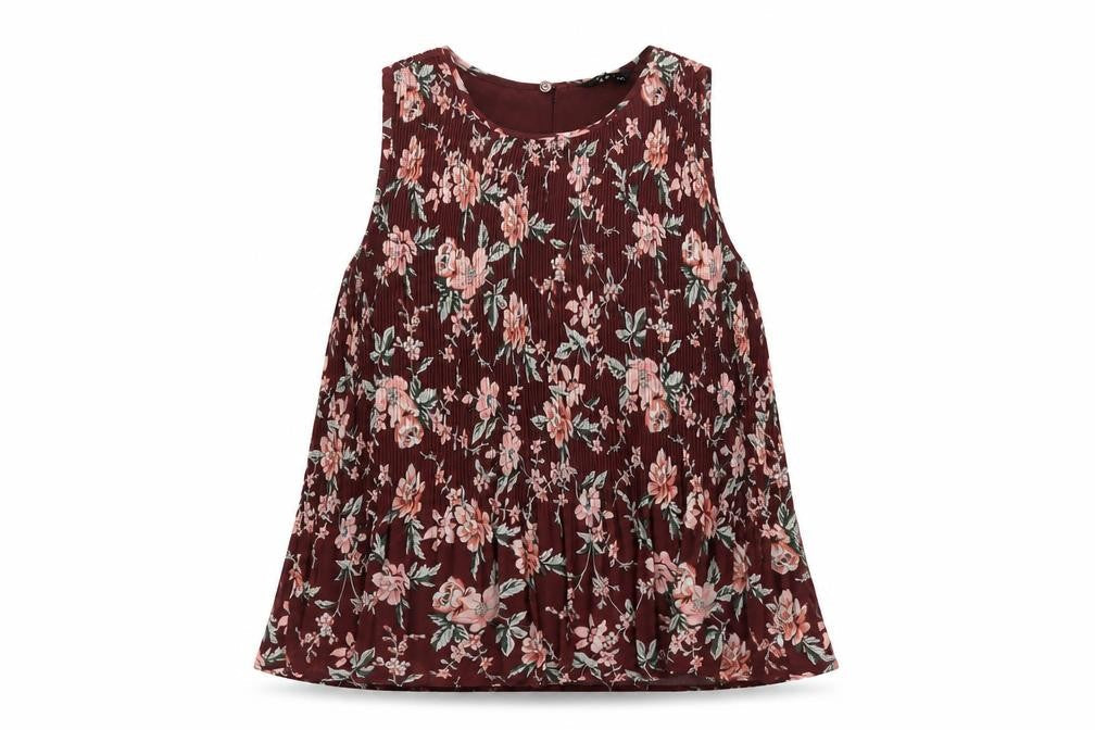 Womens UK Size 10 New Look Red Basic Tank