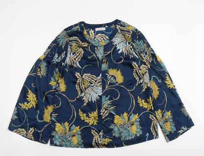 Womens UK Size 10 Per Una Blue Basic Blouse