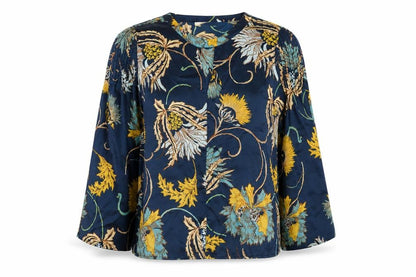 Womens UK Size 10 Per Una Blue Basic Blouse