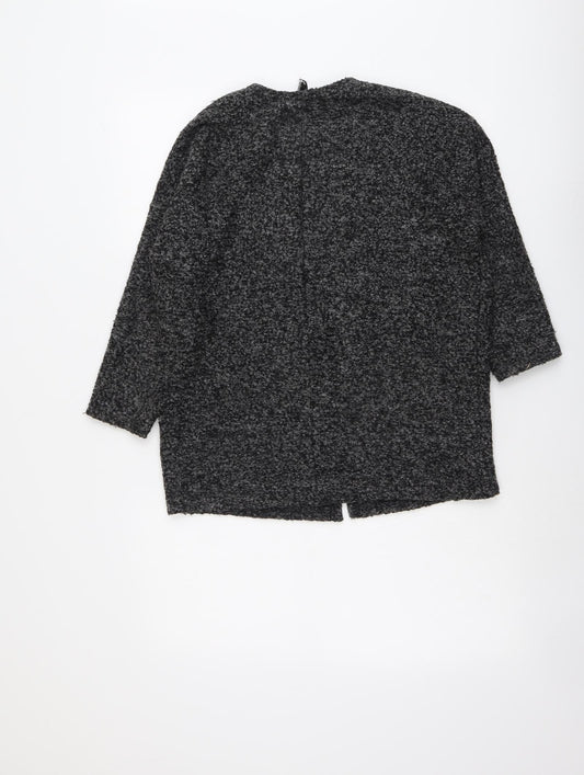 Womens UK Size S H&M Grey Cardigan Jumper