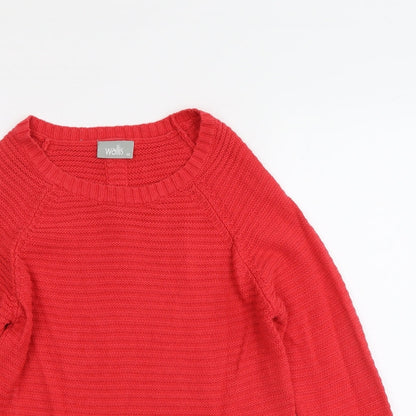 Womens UK Size M Wallis Red Pullover Jumper