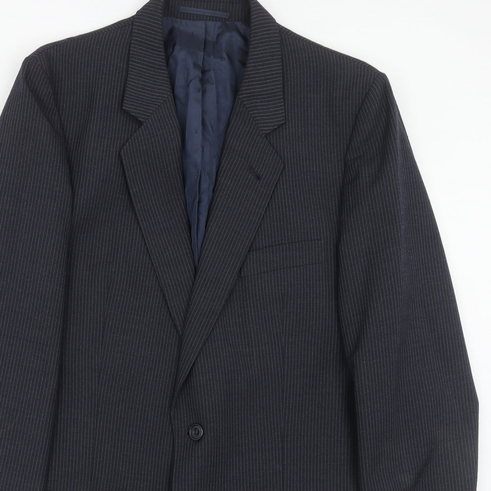 Mens UK Size 40 Debenhams Regular Blue Suit Jacket