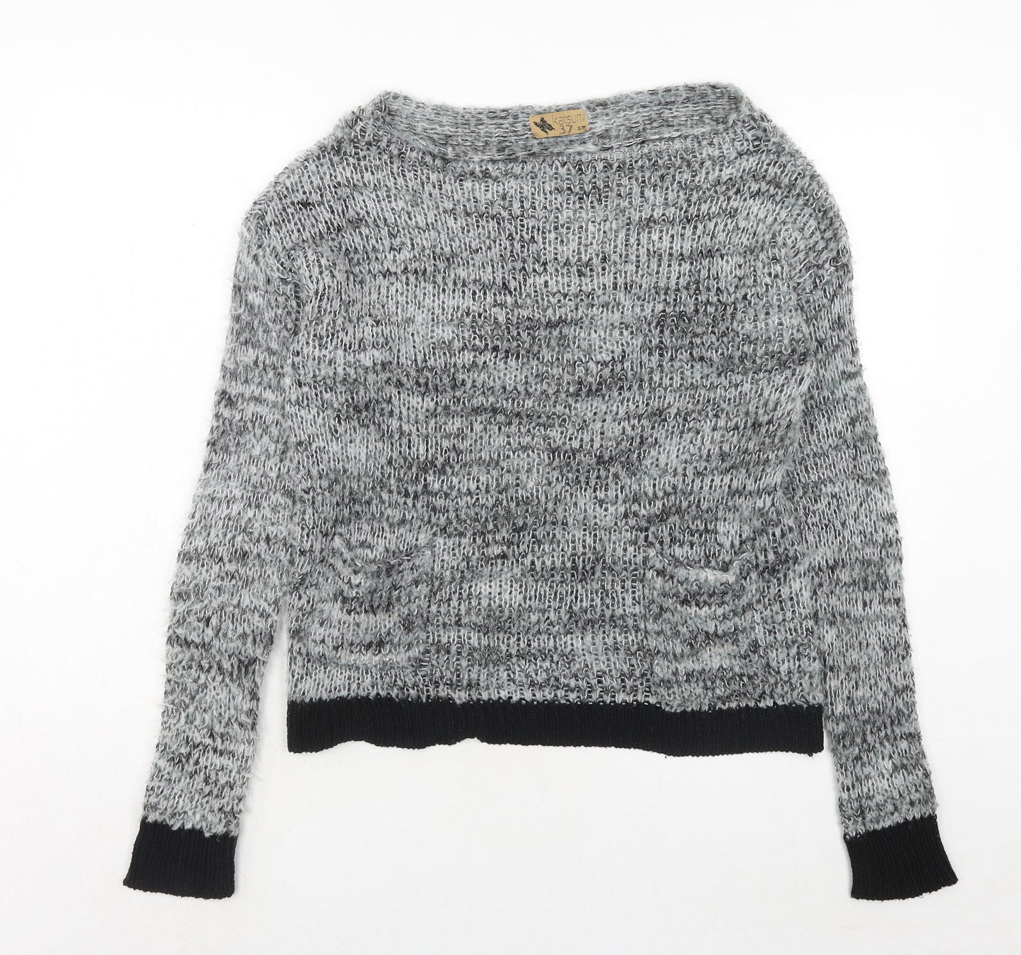 Womens UK Size S Katsumi Grey Pullover Jumper