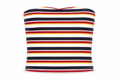 Womens UK Size 8 New Look Multicoloured Cropped Tank