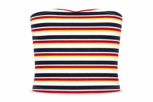 Womens UK Size 8 New Look Multicoloured Cropped Tank