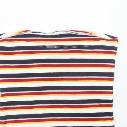 Womens UK Size 8 New Look Multicoloured Cropped Tank