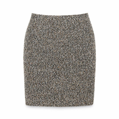 Precis Womens Brown Acrylic Straight & Pencil Skirt Size 8 Zip