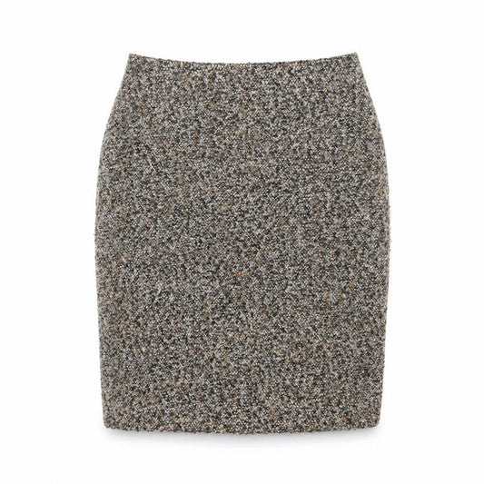 Precis Womens Brown Acrylic Straight & Pencil Skirt Size 8 Zip