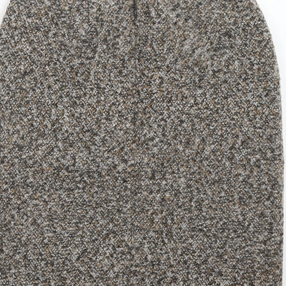 Precis Womens Brown Acrylic Straight & Pencil Skirt Size 8 Zip