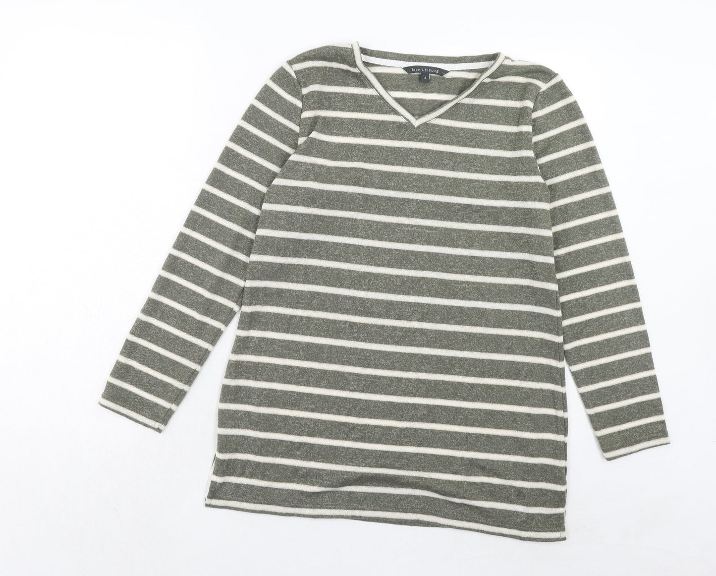 Womens UK Size 12 Bonmarché Green Pullover Jumper