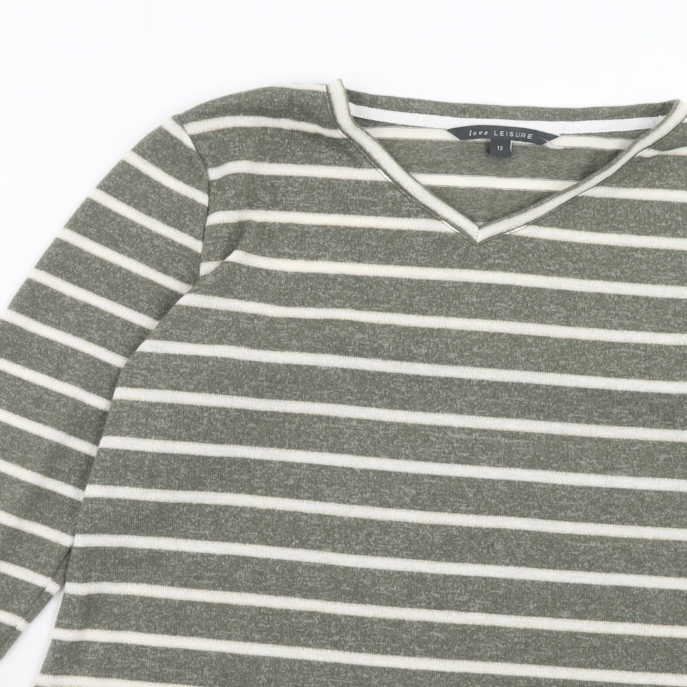 Womens UK Size 12 Bonmarché Green Pullover Jumper