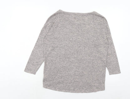 Womens UK Size 10 Warehouse Pink Basic T-Shirt