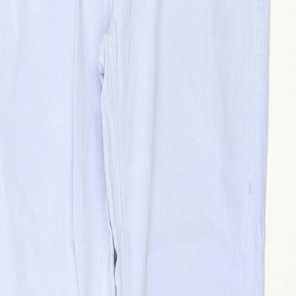 Topshop Womens Blue Cotton Skinny Jeans Size 30 in L32 in Regular Zip