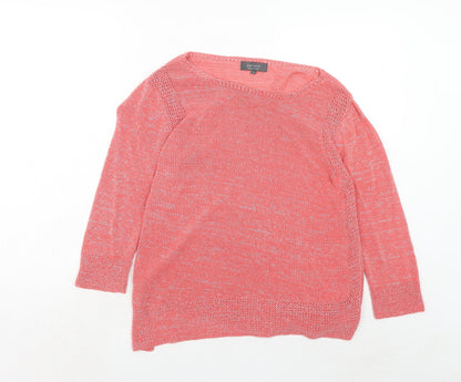 Womens UK Size 12 Marks and Spencer Pink Pullover Jumper