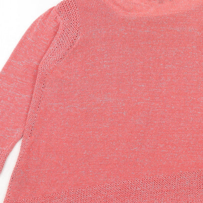 Womens UK Size 12 Marks and Spencer Pink Pullover Jumper