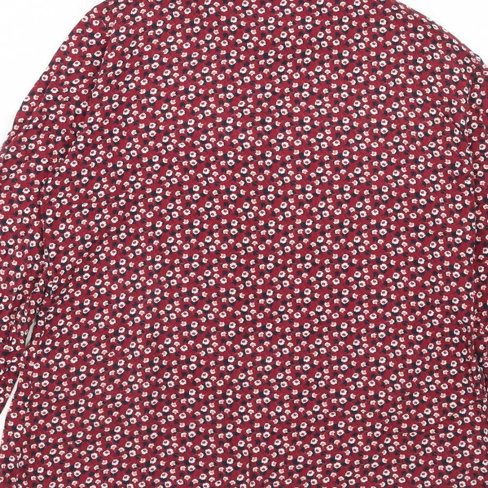 Womens UK Size 10 Gerry Weber Red Basic Button-Up