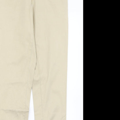 Womens UK Size 8 H&M Regular Fit Skinny Beige Jeans