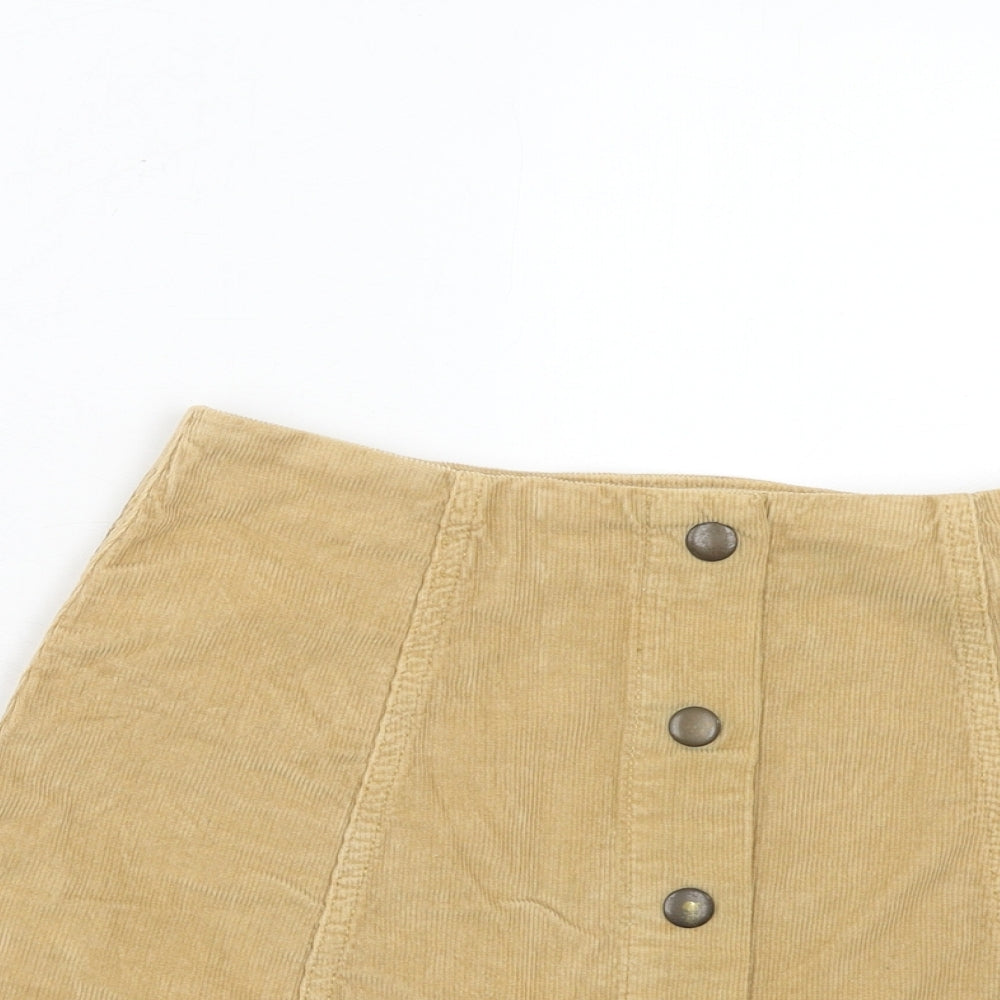 Womens UK Size 10 Topshop Mini Corduroy Skirt