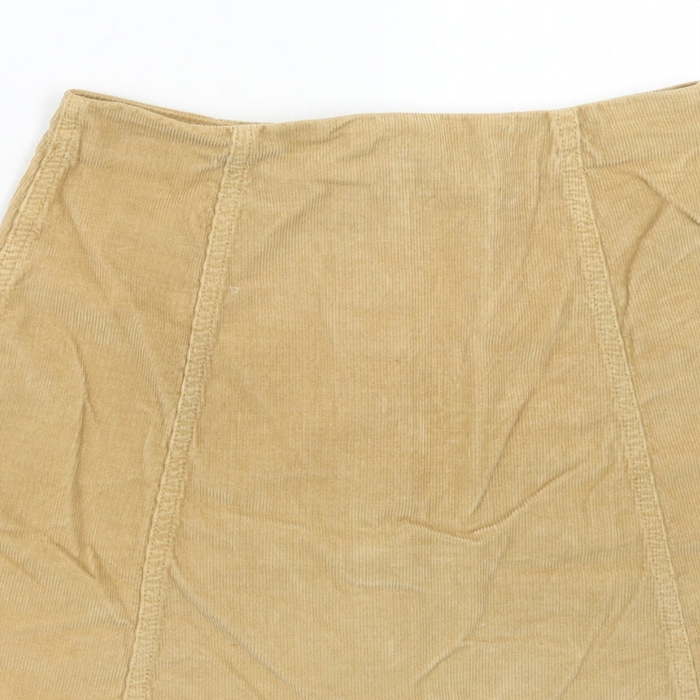 Womens UK Size 10 Topshop Mini Corduroy Skirt