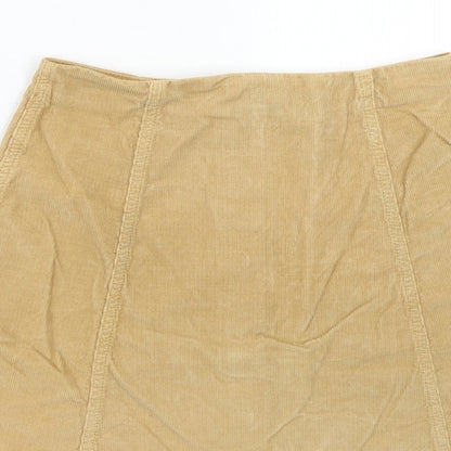 Womens UK Size 10 Topshop Mini Corduroy Skirt