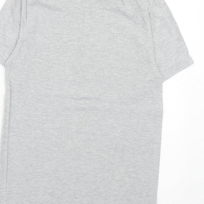 Womens UK Size S Gildan Grey Basic T-Shirt