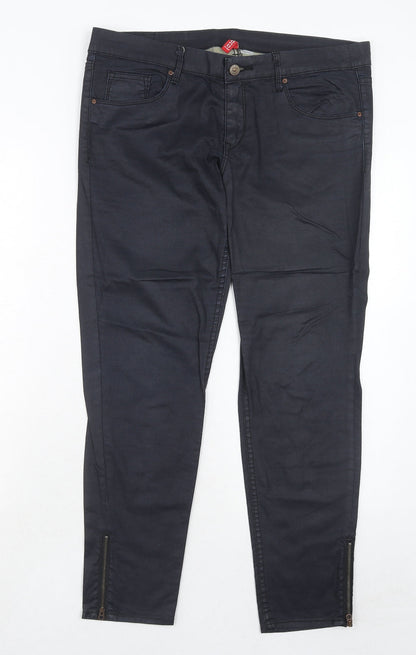 Womens UK Size 12 H&M Regular Fit  Black Trousers