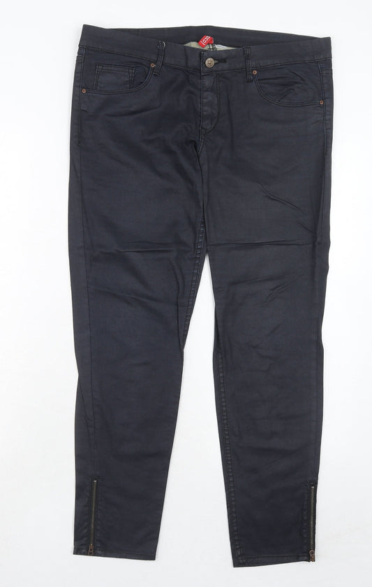 Womens UK Size 12 H&M Regular Fit  Black Trousers