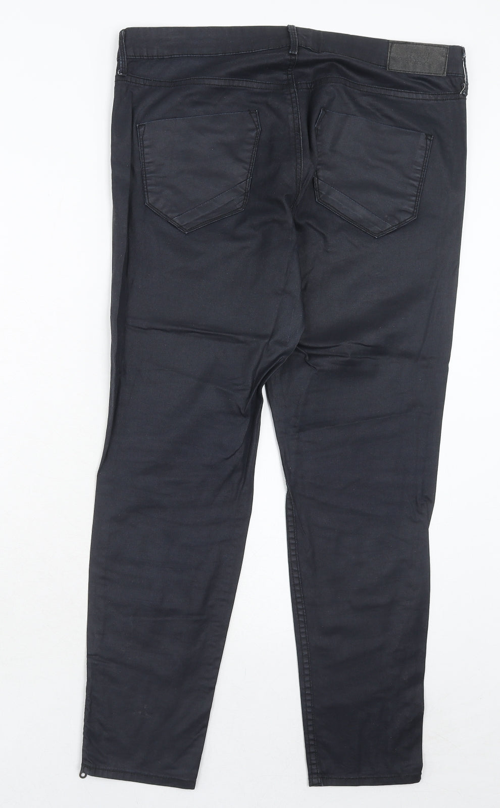 Womens UK Size 12 H&M Regular Fit  Black Trousers