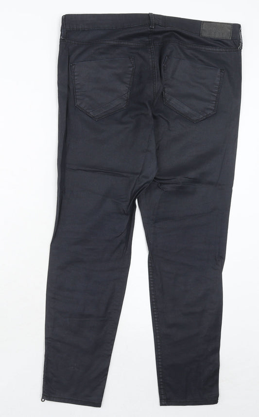 Womens UK Size 12 H&M Regular Fit  Black Trousers