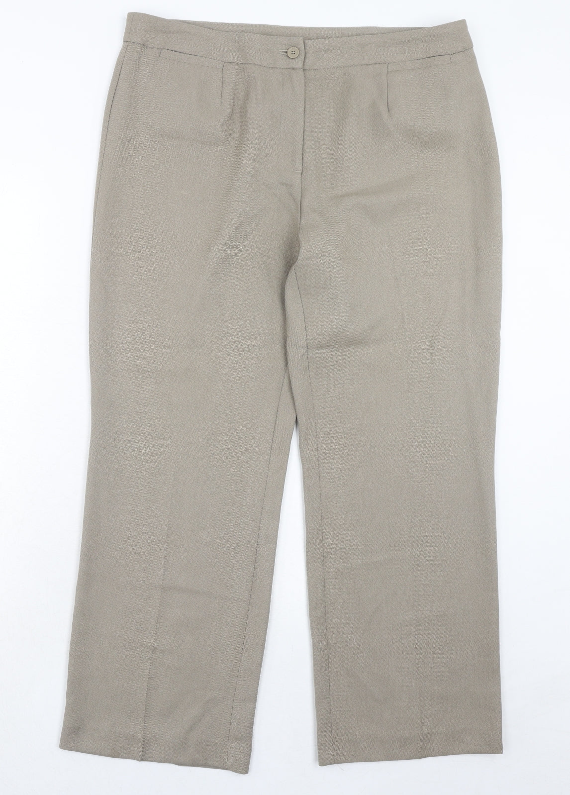 Womens UK Size 16 EWM Regular Fit  Beige Trousers
