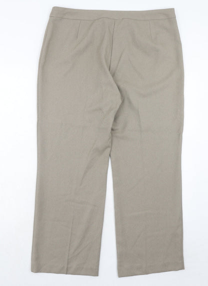 Womens UK Size 16 EWM Regular Fit  Beige Trousers