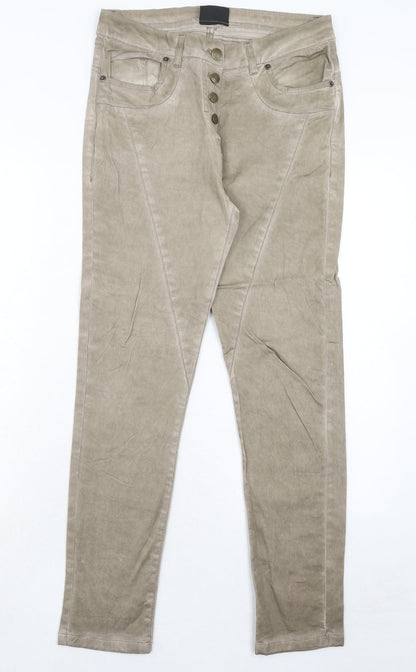 Womens UK Size 8 Janina Regular Fit  Beige Trousers