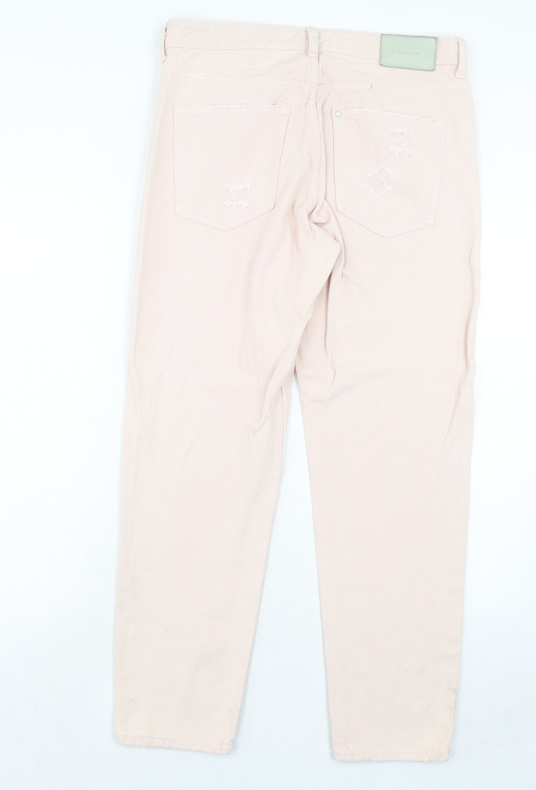 Womens UK Size 29 in H&M Regular Fit Straight Pink Jeans