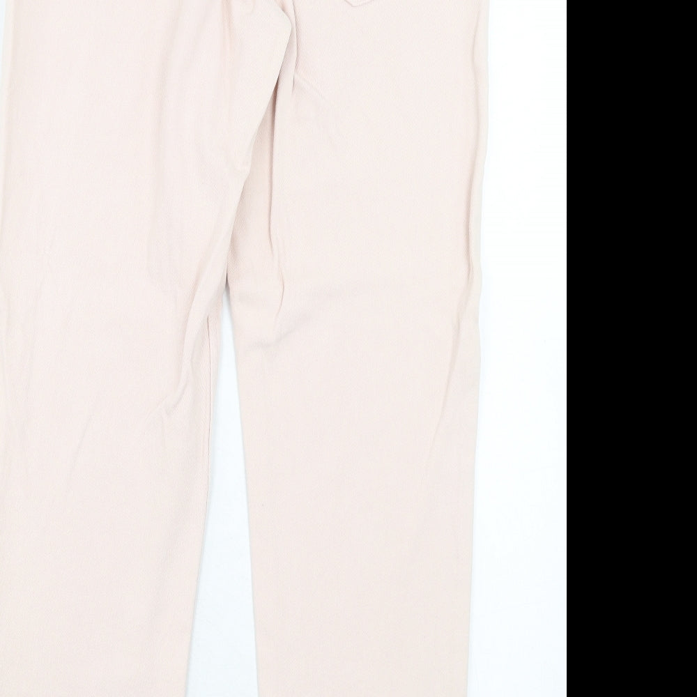 Womens UK Size 29 in H&M Regular Fit Straight Pink Jeans