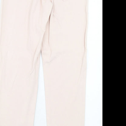 Womens UK Size 29 in H&M Regular Fit Straight Pink Jeans