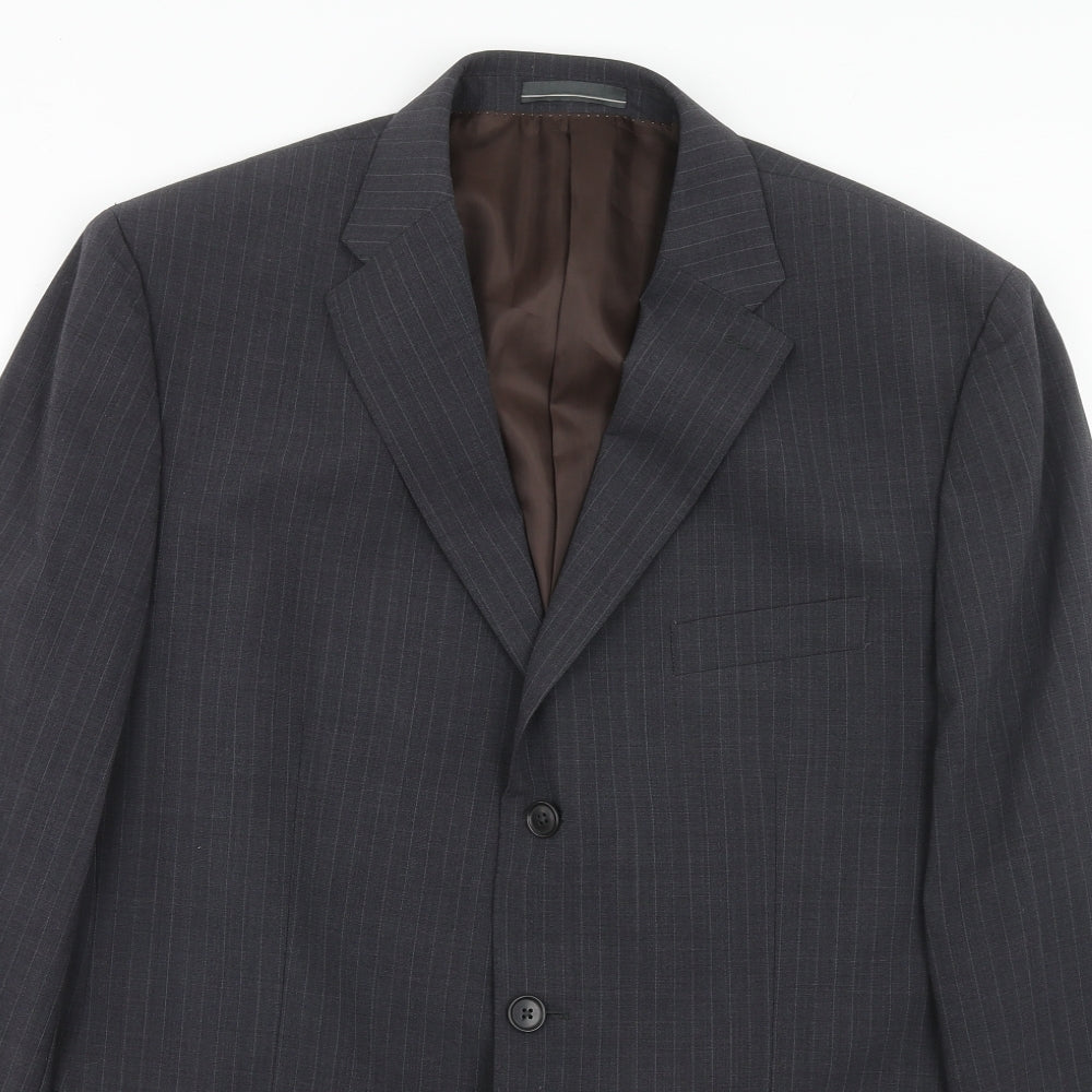 Mens UK Size 44 Greenwoods Regular Grey Suit Jacket