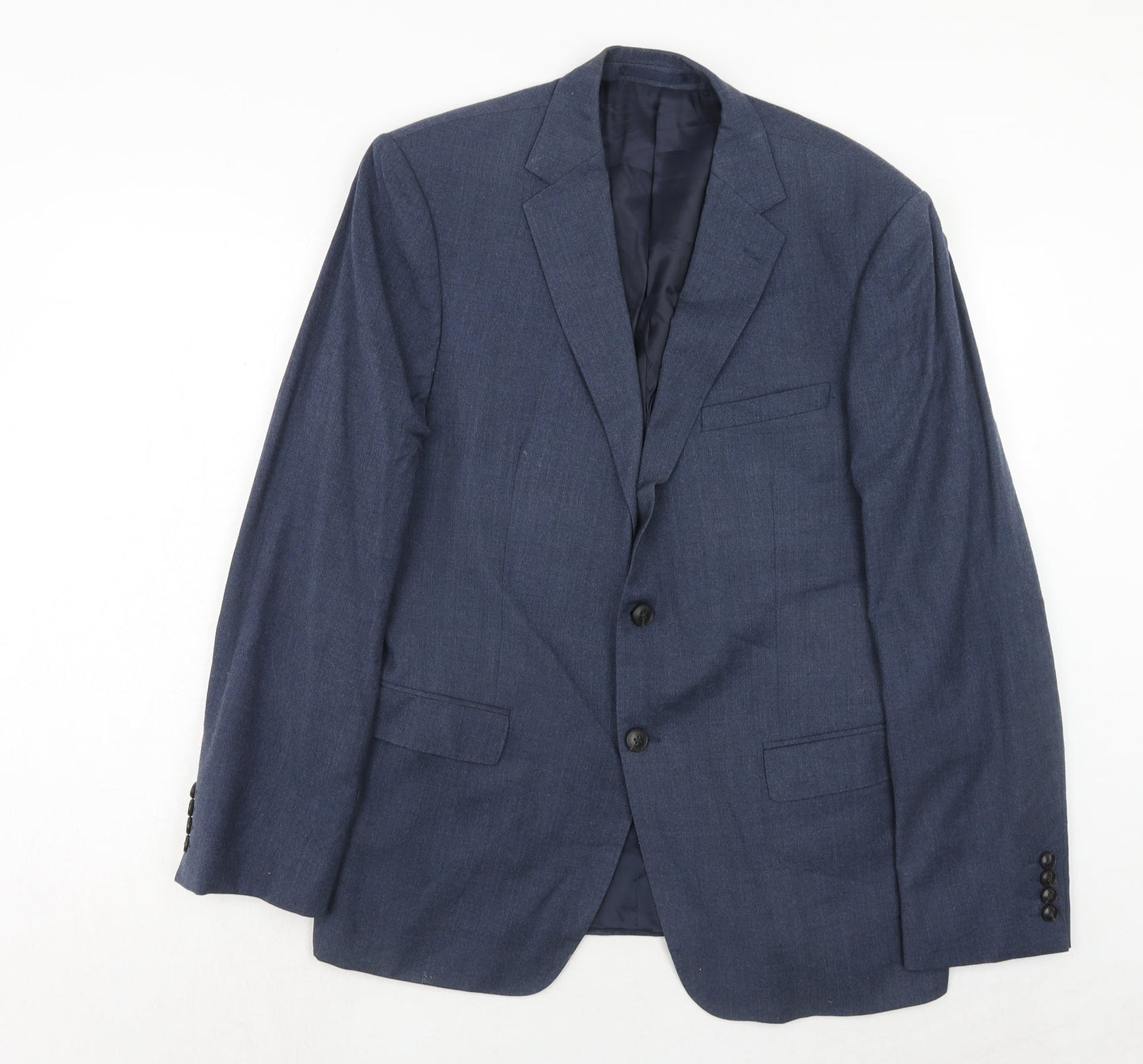 Mens UK Size 42 Marks and Spencer Regular Blue Suit Jacket