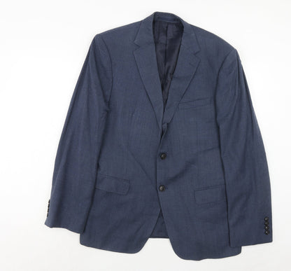 Mens UK Size 42 Marks and Spencer Regular Blue Suit Jacket