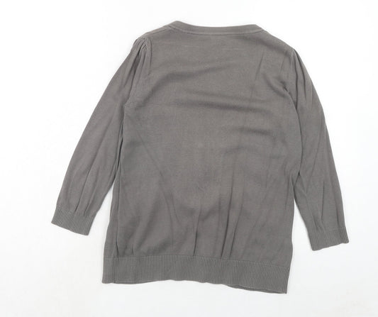 Womens UK Size S Esprit Grey Cardigan Jumper