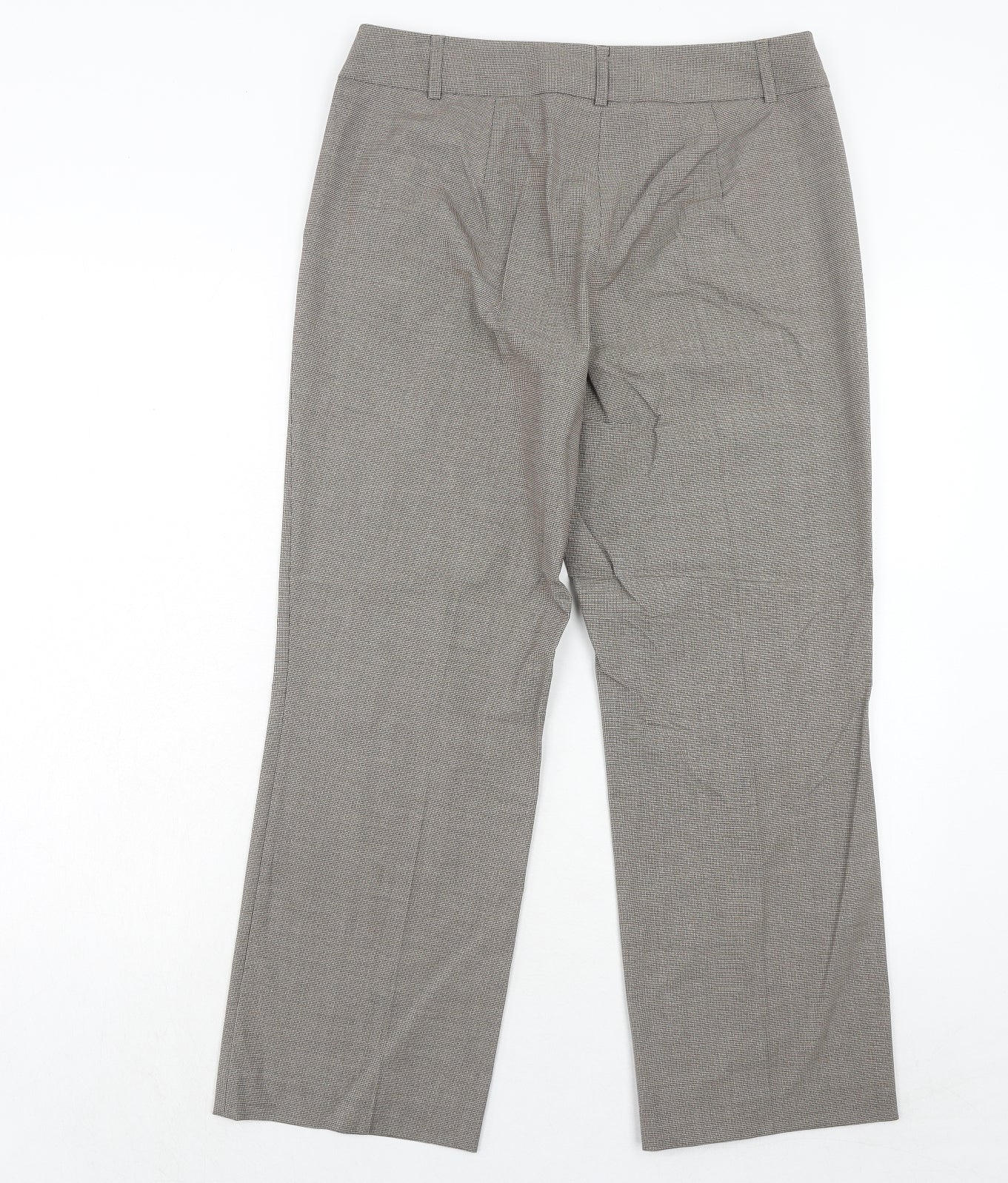 Womens UK Size 12 Gerry Weber Regular Fit Dress Pants Brown Trousers