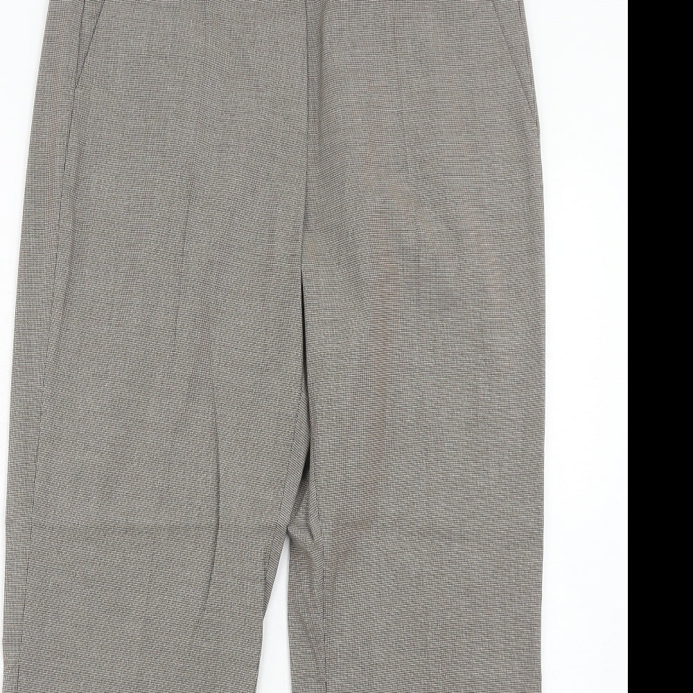 Womens UK Size 12 Gerry Weber Regular Fit Dress Pants Brown Trousers