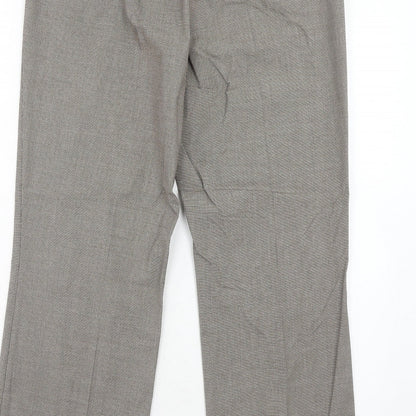 Womens UK Size 12 Gerry Weber Regular Fit Dress Pants Brown Trousers