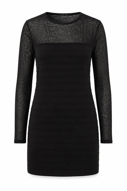 Zara Womens Black Polyester A-Line Size M Round Neck Pullover