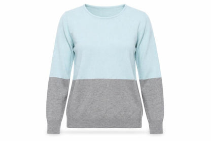 Forever 21 Womens Blue Round Neck Acrylic Pullover Jumper Size S