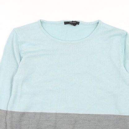 Womens UK Size S FOREVER 21 Blue Pullover Jumper